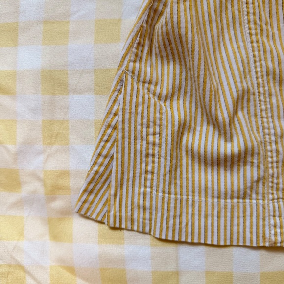 PINSTRIPE VINTAGE COLLARED BUTTON UP TOP - XS S - Picture 8 of 12